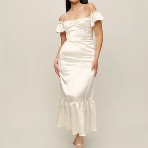 Reformation Sianna Silk Dress